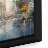 Framed canvas wall art showcasing a close-up of a heron and egret design, featuring vibrant colors and intricate details, perfect for nature-inspired decor.