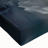 Close-up of a stretched canvas wall art piece showcasing a design of herons and egrets in a vibrant natural setting, perfect for enhancing home decor with nature-inspired themes.