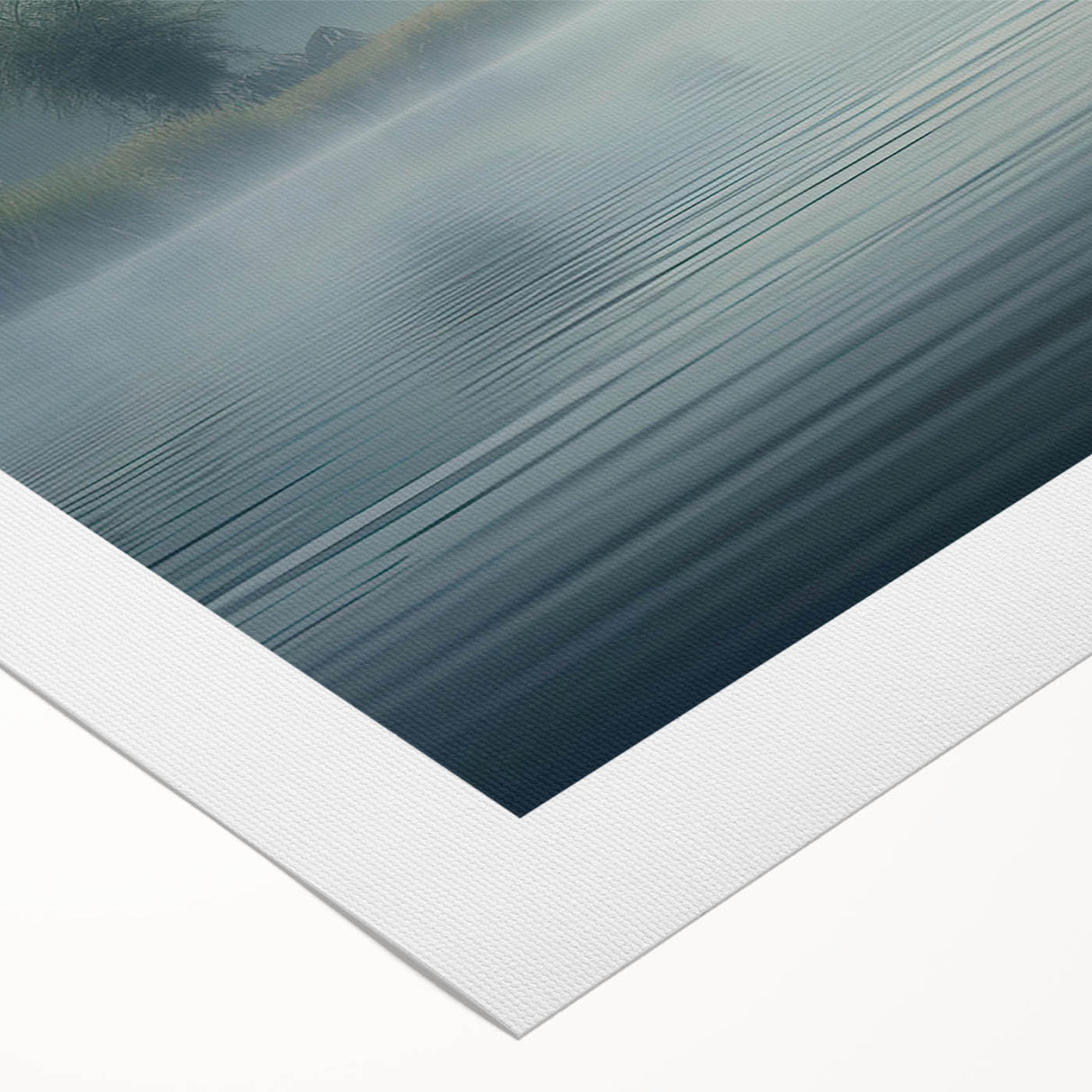 Elegant rolled canvas artwork featuring a heron and egret design in serene pastel colors, ideal for enhancing home decor with nature-inspired aesthetics, packaged securely in a cardboard tube.