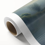 Rolled canvas wall art showcasing a heron and egret design, featuring vibrant colors and intricate details, perfect for enhancing home decor or office spaces.