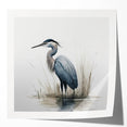 Elegant wall art collection featuring a heron and egret design on a glossy canvas, perfect for enhancing modern home decor with nature-inspired aesthetics.