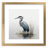 Elegant wall art showcasing herons and egrets in a stylish frame with a gold finish, ideal for enhancing modern home decor and bird enthusiasts' collections.