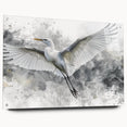 Acrylic wall art collection featuring a side view of elegant herons and egrets, showcasing vibrant colors and intricate details, ideal for enhancing home decor.