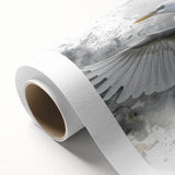 Heron and egret wall art collection on rolled canvas, showcasing vibrant colors and intricate designs, perfect for enhancing home decor and artistry.