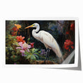 Elegant heron and egret wall art print featuring detailed illustrations of birds in serene natural settings, perfect for enhancing home decor and interior aesthetics.
