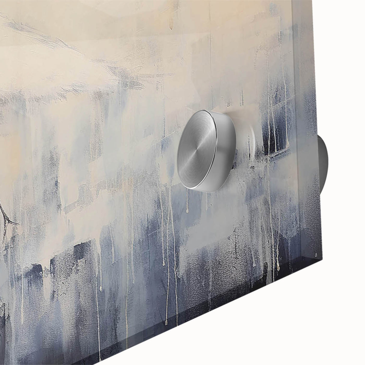 Close-up of a stunning wall art piece showcasing a heron and egret design, featuring vibrant colors and intricate details, set against an elegant background, perfect for nature lovers.