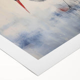 Beautiful rolled canvas art featuring a serene heron and egret design, showcasing vibrant colors and intricate details, perfect for enhancing any interior decor.