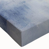 Close-up of a beautifully stretched canvas artwork showcasing a heron and egret in a serene natural setting, emphasizing intricate details and vibrant colors. Perfect for home decor.