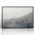 Framed acrylic wall art featuring a stunning heron and egret design, showcasing intricate details and vibrant colors, ideal for enhancing home decor.