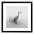 Elegant wall art featuring a black-framed design with herons and egrets, ideal for enhancing home decor with a nature-inspired aesthetic, perfect for bird lovers.