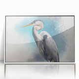 Framed wall art collection featuring a serene heron and egret design in soft, natural colors, ideal for enhancing home decor with a touch of elegance.