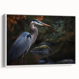 Framed wall art collection featuring a serene heron and egret design on a white background, showcasing elegant birds in a peaceful natural setting. Perfect for enhancing home decor with a touch of nature.