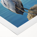 Elegant rolled canvas wall art showcasing a serene heron and egret design amidst lush greenery. Ideal for nature-inspired decor, it adds tranquility to any space.