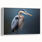 Framed wall art collection showcasing a serene heron and egret design on a white background, perfect for enhancing home decor with nature-inspired elegance.