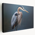 Elegant heron and egret wall art collection on stretched canvas, showcasing a serene nature scene with soft colors, perfect for home decor enhancement.