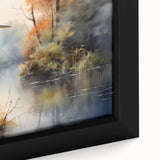 Framed canvas wall art featuring a close-up design of elegant herons and egrets amidst natural greenery, perfect for enhancing home decor with a serene touch.