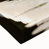 Close-up of a vibrant heron and egret wall art design on stretched canvas, showcasing intricate details and rich colors, perfect for enhancing home decor.