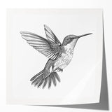 Vibrant hummingbird wall art print showcasing intricate designs in vivid colors, ideal for home decor. Perfect for nature lovers and art enthusiasts.