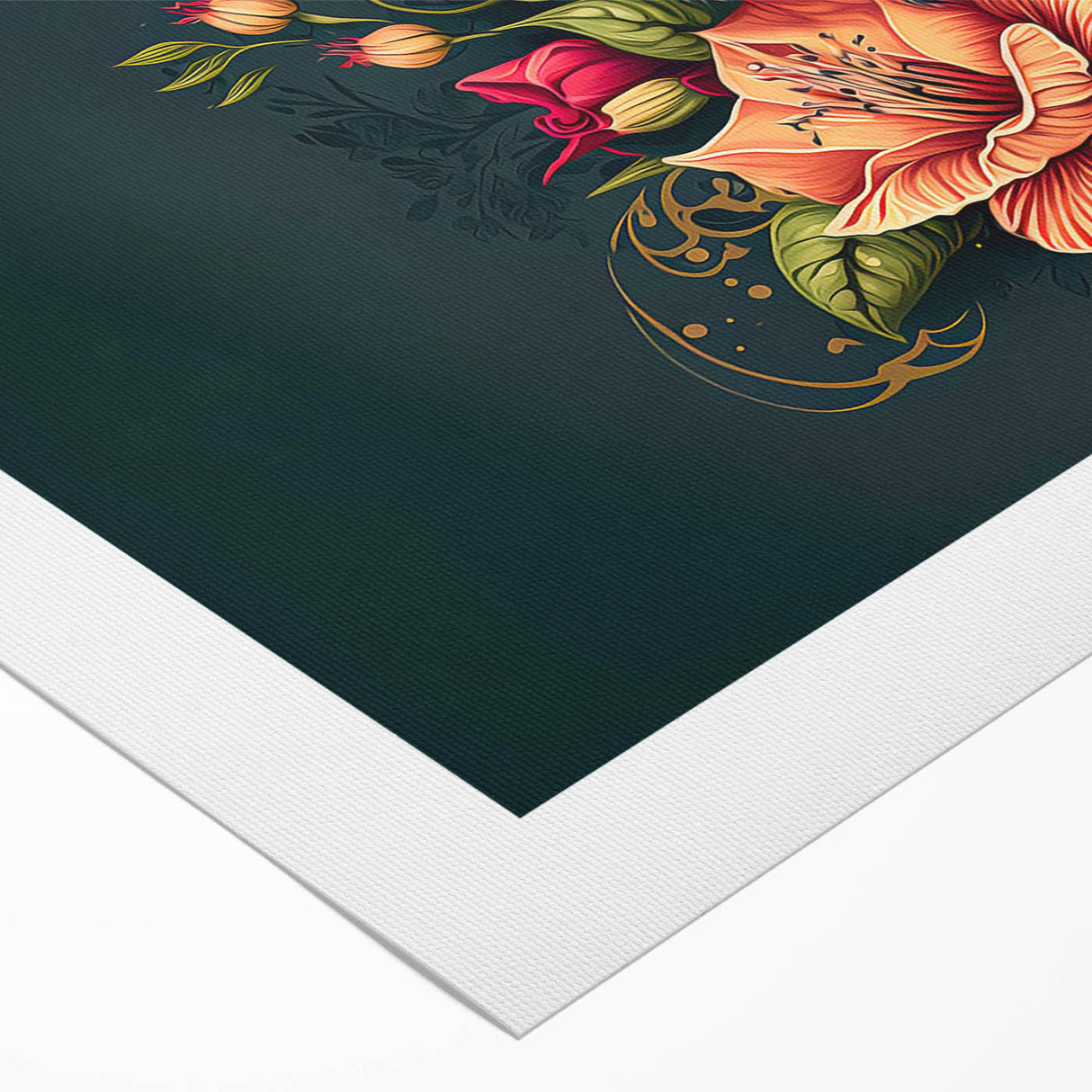 Vibrant rolled canvas wall art featuring a colorful hummingbird design, showcasing intricate details and vivid colors, perfect for enhancing home decor.