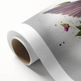 Vibrant rolled canvas showcasing a detailed hummingbird design, perfect for wall art collection, featuring rich colors and intricate patterns, ideal for nature lovers.