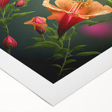 Vibrant rolled canvas showcasing a stunning hummingbird design in vivid colors, perfect for nature lovers and home decor enthusiasts. The artwork captures intricate details and lively hues, offering a captivating focal point for any room.