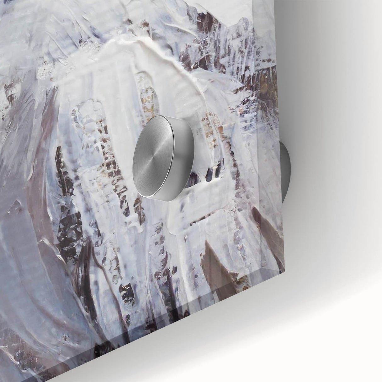 Close-up of an intricate owl design wall art piece made from acrylic glass, showcasing vibrant colors and detailed features, perfect for modern decor.
