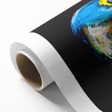 Vibrant rolled canvas art showcasing a colorful parrot design against a serene background, perfect for adding a tropical touch to home decor. Ideal for bird lovers and art enthusiasts.