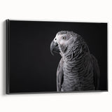 Framed canvas wall art featuring vibrant parrot designs in a colorful tropical setting, showcasing intricate details and bold hues, perfect for home decor.