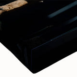 Colorful close-up of a stretched canvas showcasing a vibrant parrot design, perfect for enhancing home decor with exotic bird art. Ideal for nature enthusiasts.