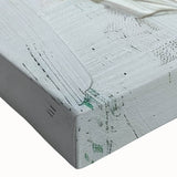 Vibrant close-up of a stretched canvas featuring a colorful parrot design, showcasing intricate details and vivid hues, perfect for tropical-themed wall decor.