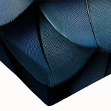 Close-up view of vibrant parrot wall art on stretched canvas, showcasing intricate details and bright colors, perfect for enhancing home decor with a tropical theme.