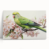 Vibrant stretched canvas wall art showcasing a colorful parrot design, perfect for adding a tropical touch to home decor. Ideal for bird lovers and nature enthusiasts.