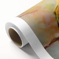 Vibrant rolled canvas showcasing a lively design of colorful parrots perched among tropical foliage, perfect for enhancing living spaces with a nature-inspired aesthetic.