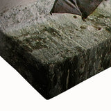 Close-up of a vibrant pelican design on stretched canvas wall art, showcasing intricate details and rich colors, perfect for coastal-themed home decor.