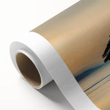 Rolled canvas print showcasing a vibrant pelican design with intricate details, perfect for enhancing home decor; features rich colors and a textured finish.