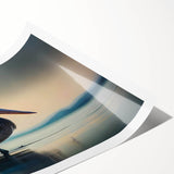 Colorful rolled print showcasing a pelican design, part of a vibrant wall art collection, featuring intricate details and bold hues, perfect for home decor.