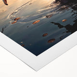 Rolled canvas showcasing a vibrant pelican design, perfect for coastal decor, featuring rich colors and intricate details, ideal for enhancing wall aesthetics.