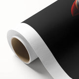 Vibrant rolled canvas artwork featuring a colorful puffin design, showcasing intricate details and textures, ideal for enhancing home decor and wall aesthetics.