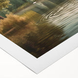 Rolled canvas wall art showcasing an elegant swan design in soft pastel colors, perfect for adding a touch of sophistication to any modern decor setting.