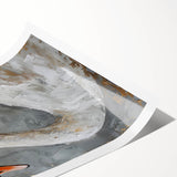 Elegant rolled print showcasing a serene swan design in soft pastels, perfect for home decor. Ideal for adding a touch of nature-inspired elegance to any room.