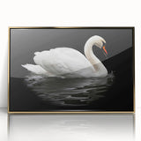 Framed wall art collection showcasing an elegant swan design with gold accents, set against a chic backdrop. Perfect for modern home decor enthusiasts.