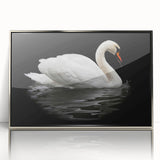 Framed wall art collection featuring a graceful swan design in acrylic with a silver frame, showcasing elegant colors and modern decor style for home interiors.