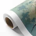 Vibrant rolled canvas showcasing a tropical birds design in vivid colors, ideal for home decor or art enthusiasts, featuring intricate details and a textured finish.