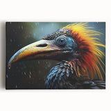 Tropical birds wall art collection showcasing vibrant, colorful birds on a stretched canvas, perfect for adding a lively touch to home decor. Ideal for nature enthusiasts.