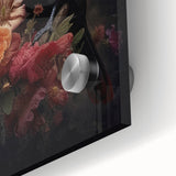 Vibrant close-up of tropical birds wall art on acrylic glass, showcasing intricate details and vivid colors, ideal for enhancing modern decor aesthetics.