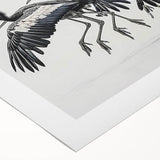 Vibrant rolled canvas artwork showcasing a tropical bird design, featuring colorful parrots and exotic foliage, ideal for brightening home decor.