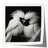 Vibrant tropical bird wall art collection showcasing colorful parakeets and exotic foliage, perfect for adding a lively touch to home decor. Ideal for nature enthusiasts.