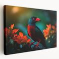 Tropical birds wall art on stretched canvas showcases vibrant colors and intricate designs, perfect for adding a lively touch to home decor. Ideal for bird lovers and nature enthusiasts.