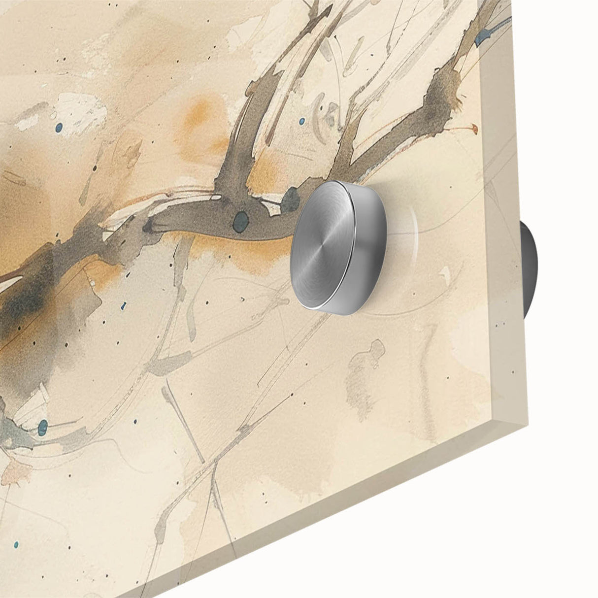 Vibrant close-up of a tropical birds wall art design displayed on acrylic glass, showcasing intricate details and vivid colors, perfect for enhancing home decor.