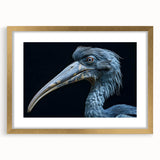 Tropical birds wall art collection featuring vibrant colors and intricate designs, framed in gold with a mat, ideal for enhancing home decor.